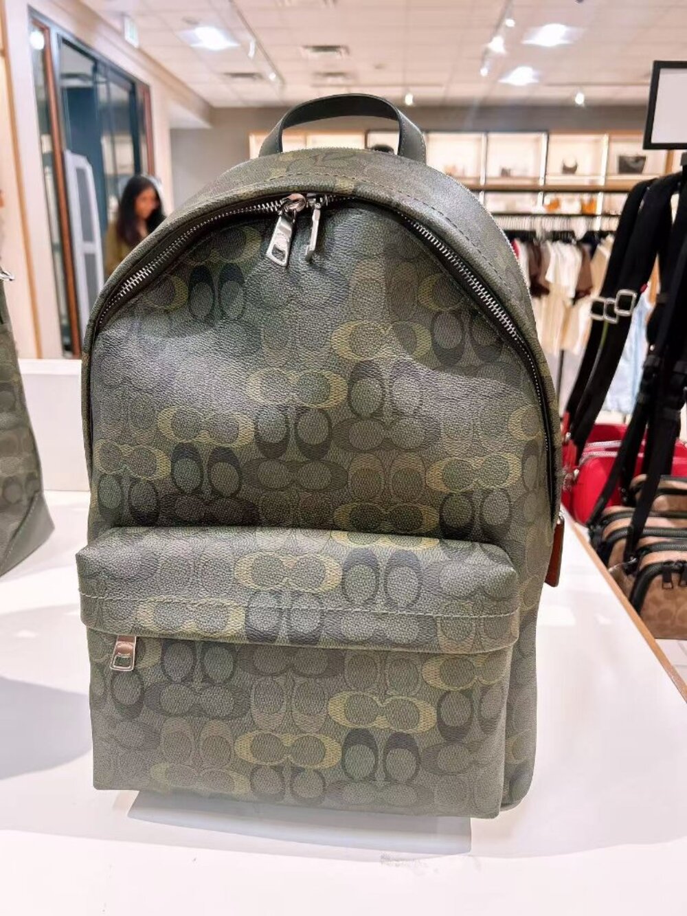 Nwt Coach Men’s Taylor Backpack In Signature Camo Print CES17